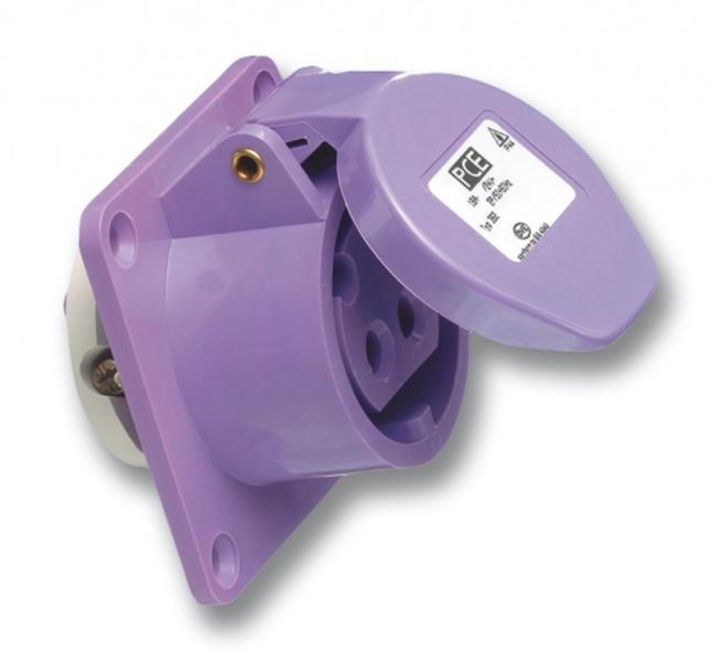 PCE WCD inbouw CEE 16A - 24V 2P - IP44 - paars